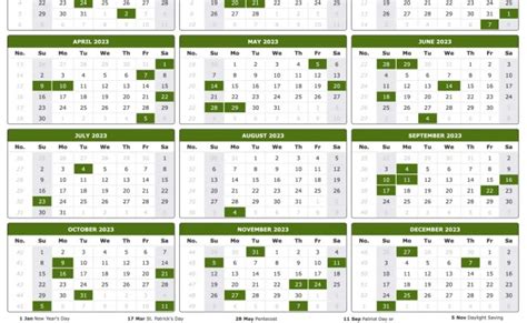 2023 Calendar With Holidays Free Printable Mobila Bucatarie 2023