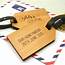 Personalised Wooden Honeymoon Luggage Tags By Maria Allen Boutique 