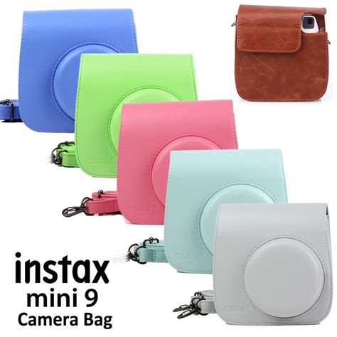 Instax Mini 8 Mini 9 Leather Case Pu Leather Pouch Hard Case Cover