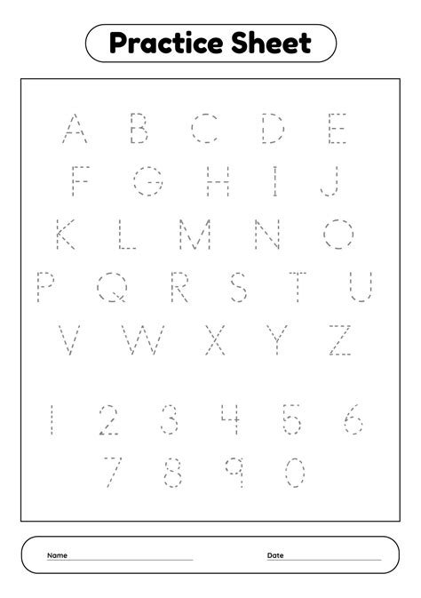 5 Best Images Of Free Printable Abc And 123 Tracing Worksheets