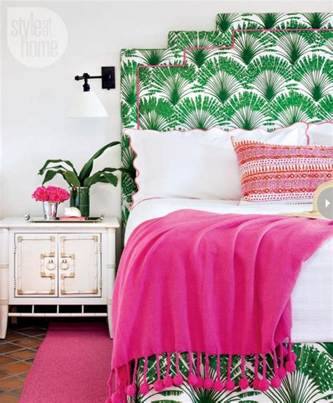 pink  green bedroom contemporary bedroom style  home