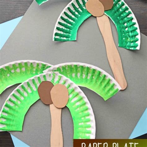 Paper And Thumbprint Palm Tree Craft