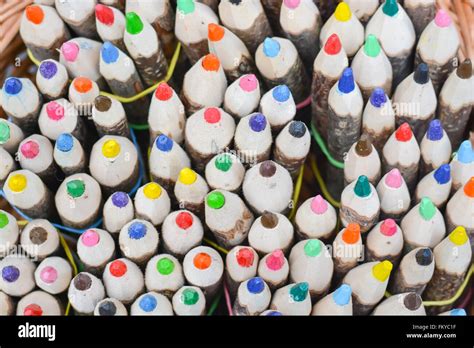 Multi Colored Pencils Stock Photo Alamy