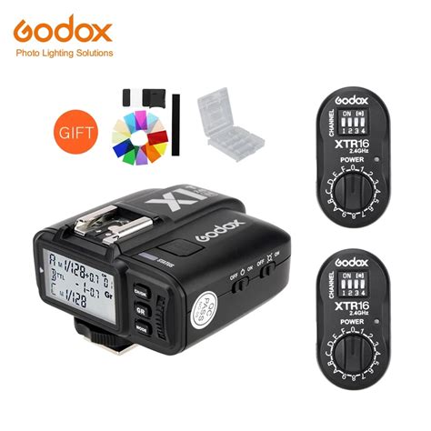 godox 2x xtr 16 wireless 2 4g power control flash receivers x1t n ttl wireless transmitter for
