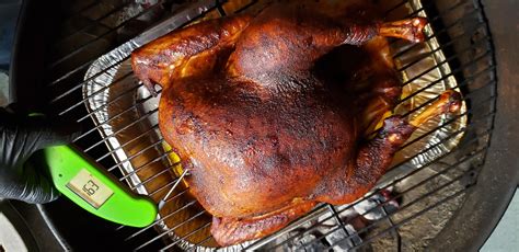 10 lb smoked turkey on the weber kettle r smoking