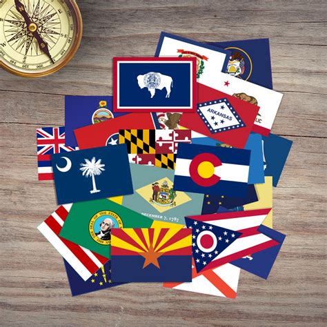Us State Flag Car Stickers And Decals