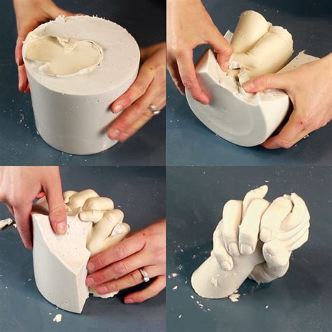 Holding Hands Couples 3d Casting Kit Ideal For 23 Hands Casting Kits