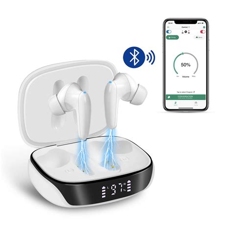 Buy Rechargeable Bluetooth Hearing Aids With App Control For Seniors
