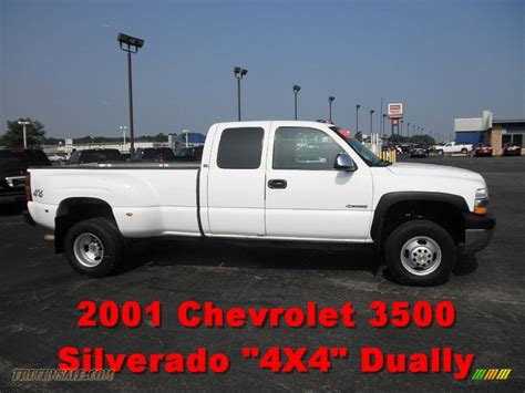 2001 Chevrolet Silverado 3500 Ls Extended Cab 4x4 Dually In Summit