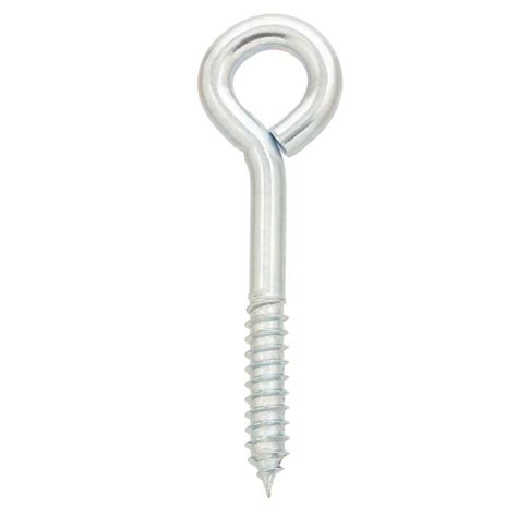 Everbilt 516 In X 6 In Zinc Plated Lag Thread Screw Eye 806936 The