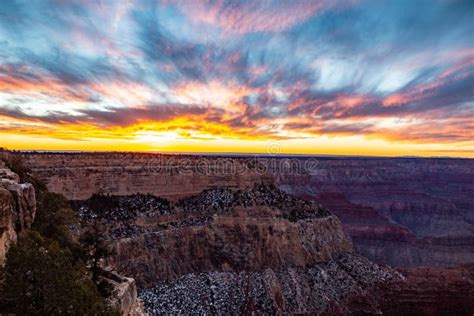 Sunset At Grand Canyon Stock Photo Image Of States 174371192