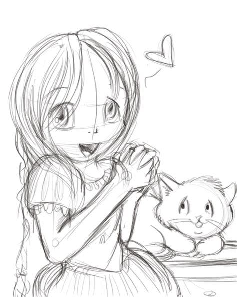 Happy Little Anime Girl By Draconianspirit On Deviantart