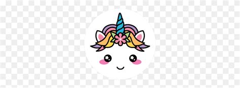 Kawaii Cute Unicorn Face Sticker Unicorn Face Png Stunning Free