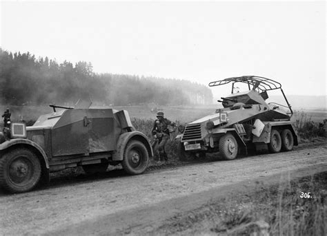 German Light And Heavy Armored Cars Enabled Scouts To Gather Vital