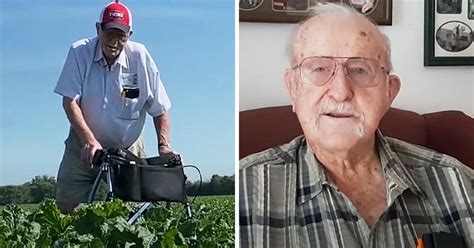 Dedicated 105 Year Old Farmer Strives To Keep Busy And Enjoy Long Life