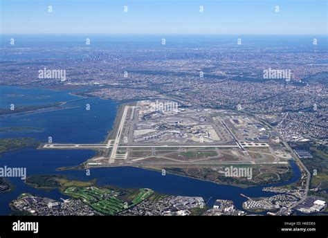Vista Aérea Del Aeropuerto Internacional John F Kennedy Jfk En