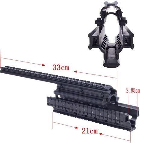 Tactical Hunting Ak47 74 Quad Rail See Through Scope Mount Tactical