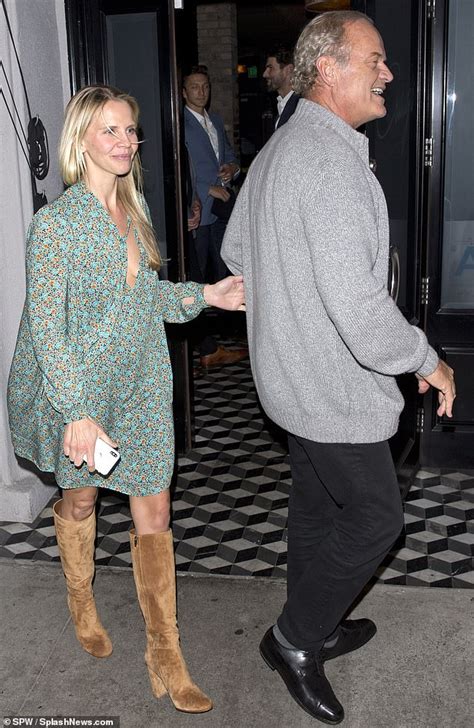 Kelsey Grammers Wife Kayte Walsh Wears Flirty Frock For Date Night At Celebrity Haunt Craigs