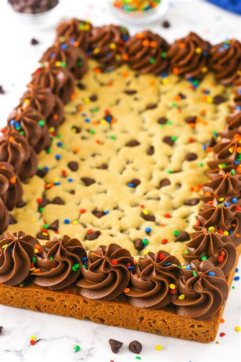 This Sheet Pan Chocolate Chip Cookie Cake Will Delight Any Crowd Recipe Chocolate Chip