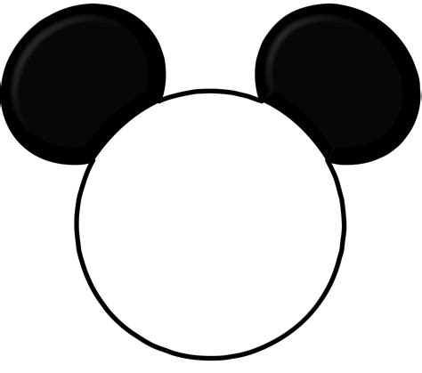 Mickey Mouse Ears Template Printable