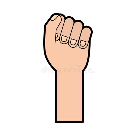Hand Human Fist Icon Stock Vector Illustration Of Hand 92906722