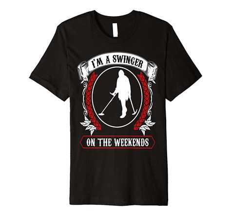 Funny Metal Detecting Tee Shirt Swinger On The Weekends Clothing
