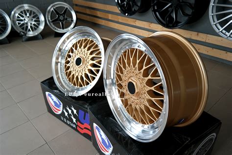 New 4x 18 Inch 5x112 Bbs Style Rims For Mercedes Audi Alloy Wheels Gold