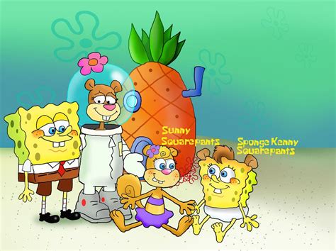 Spongebob Squarepants And Sandy Have A Baby Spongebob And Sandy