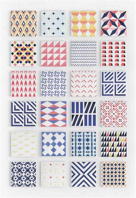 Geometry Watercolor Vector Patterns By Pixelbuddha Thehungryjpeg