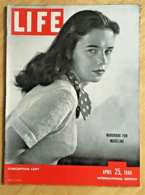 Life Magazine 25th April 1949 Burmachurchill Memoirsny Operabernard Berenson £699 Picclick Uk