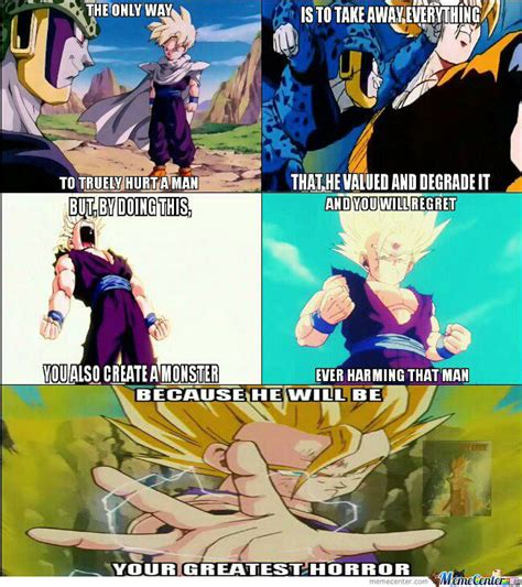 Explanation if you were a kid during the 90s or 2000s (it depends on the country you lived when the series became popular), if you didn't replicate the moves and large ham. 20 Funniest Gohan Memes That Made Us Laugh Out Loud