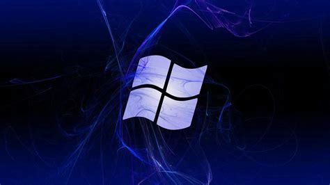 Download 1366x768 Windows 10 Logo Abstract Blue Waves Wallpapers For