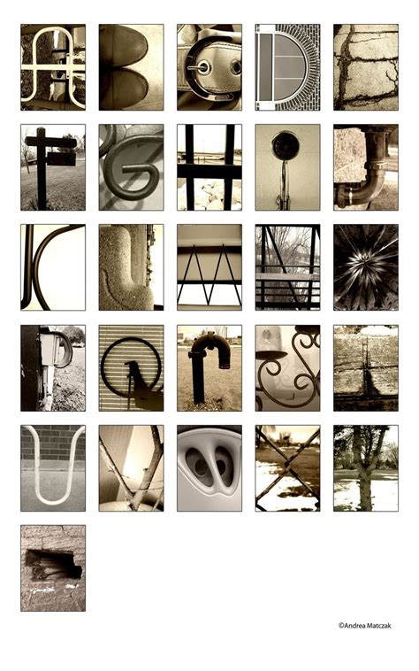 Typography Project Photographing Objects That Resemble Letters Of The