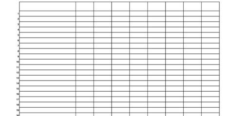 Printable Blank Spreadsheet With Lines 1 Printable Spreadshee Printable