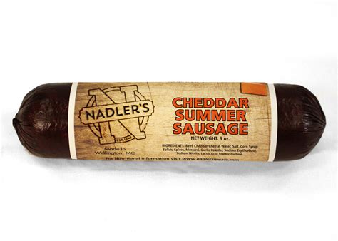 Beef Cheddar Summer Sausage Nadlers Meats