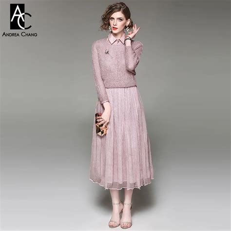 Aliexpress Com Buy Spring Autumn Runway Designer Womans Clothing Set