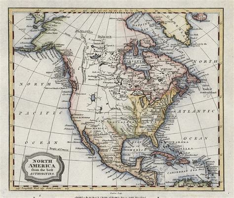 Unmarked Map Of North America United States Map