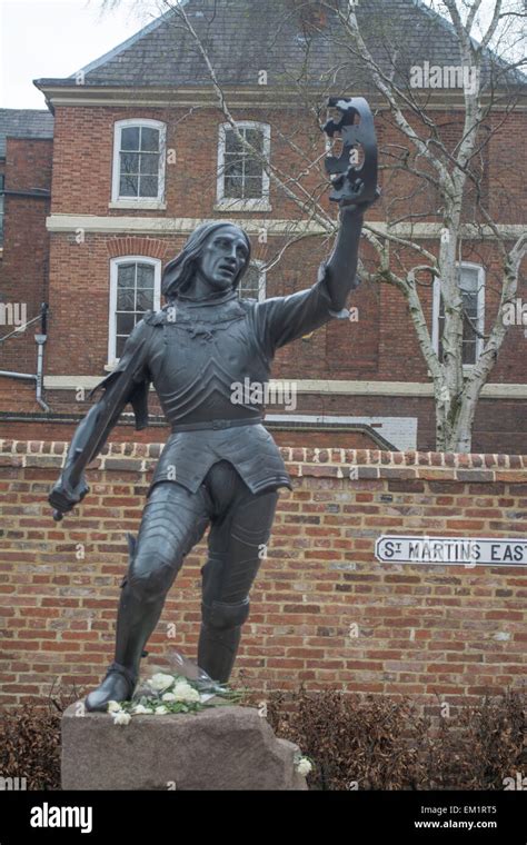 Statue Of King Richard Iii Relocated To The Cathedral Gardens Outside