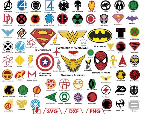 All Superhero Logos