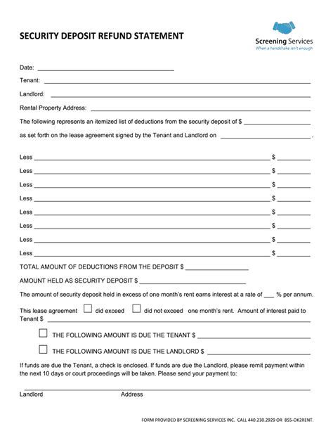 Deposit Refund Form Online Fill Out And Sign Online Dochub