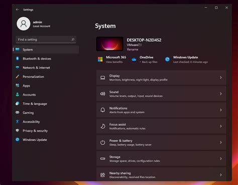 Windows 11 Settings Screen