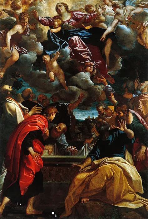 Assumption Of The Virgin Painting By Annibale Carracci