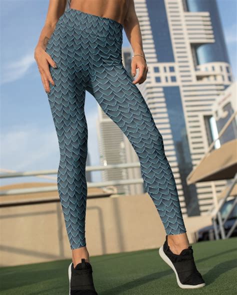 Dragon Scales Yoga Leggings Sporty Chimp Legging Workout Gear And More