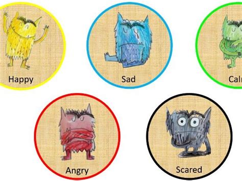 Natural Colour Monster Feelings Teaching Resources
