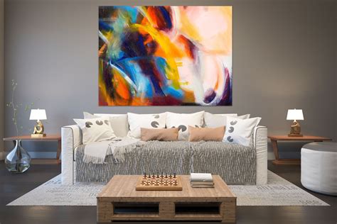 large living room painting Oil artwork painting, large painting art, xxl large painting, large art