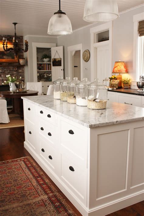 We refaced medical cabinets and made a custom kitchen island for our clients. for the love of a house: kitchen drawers- the island