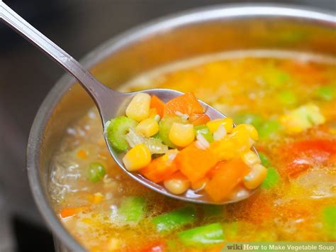 Once all the miso is dissolved into the soup, turn off the heat immediately. How to Make Vegetable Soup (with Pictures) - wikiHow