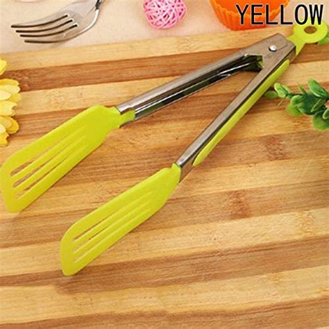 Buy Generic Colorful Bbq Tongs Silicone Cover Handle Kitchen Tongs Lock Design Barbecue Clip