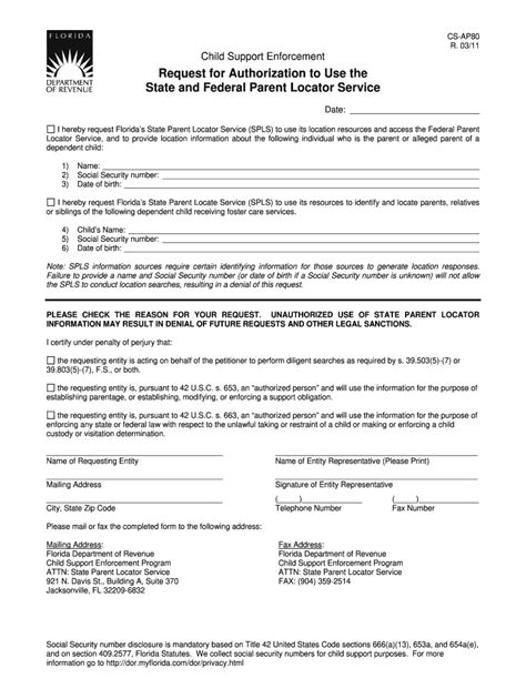 Florida Child Support Financial Affidavit Form 2022