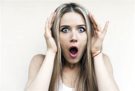 Woman Frightened Expression Stock Photo Free Download